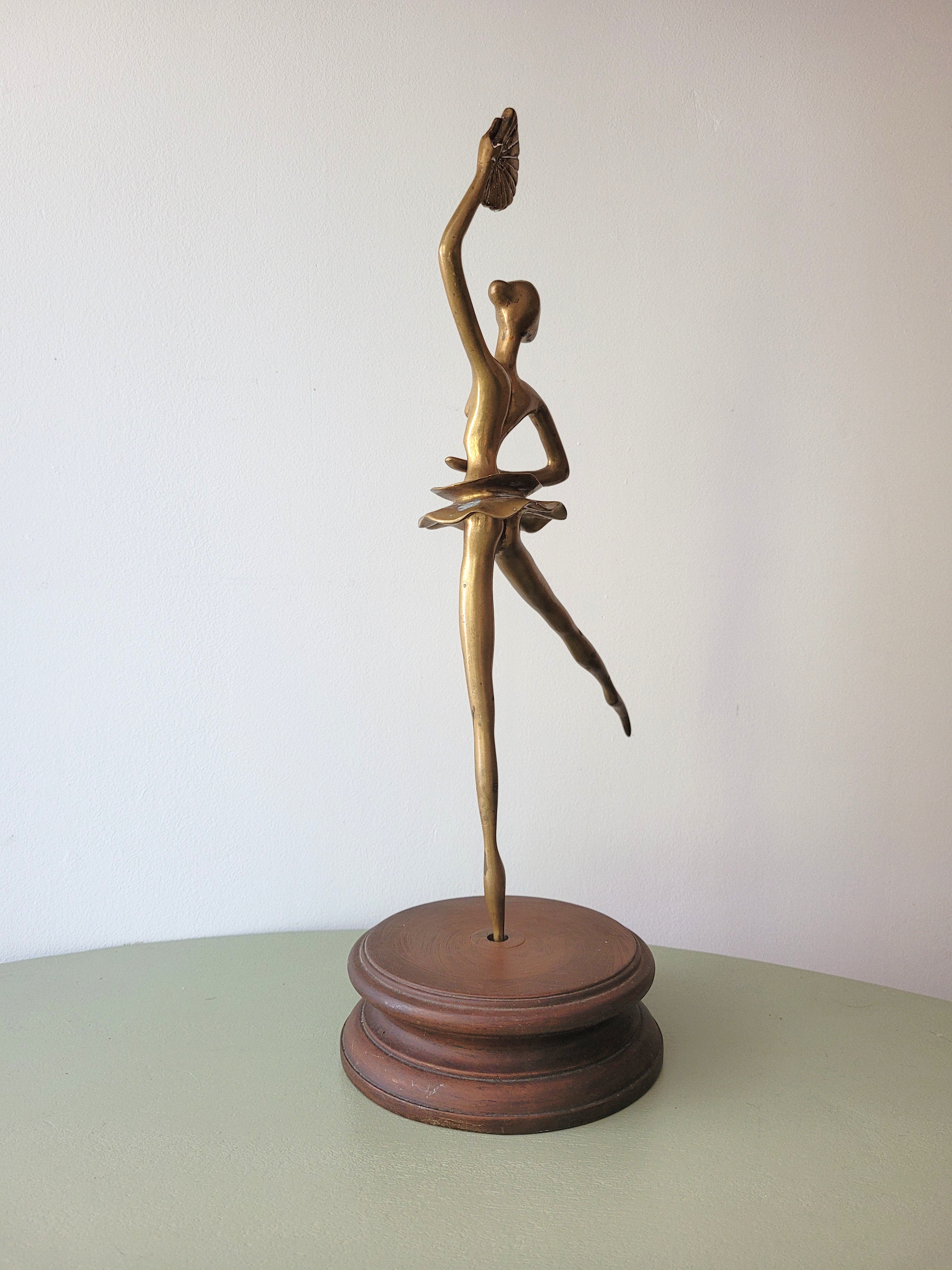 Sculpture danseuse à l'éventail en régule 💥