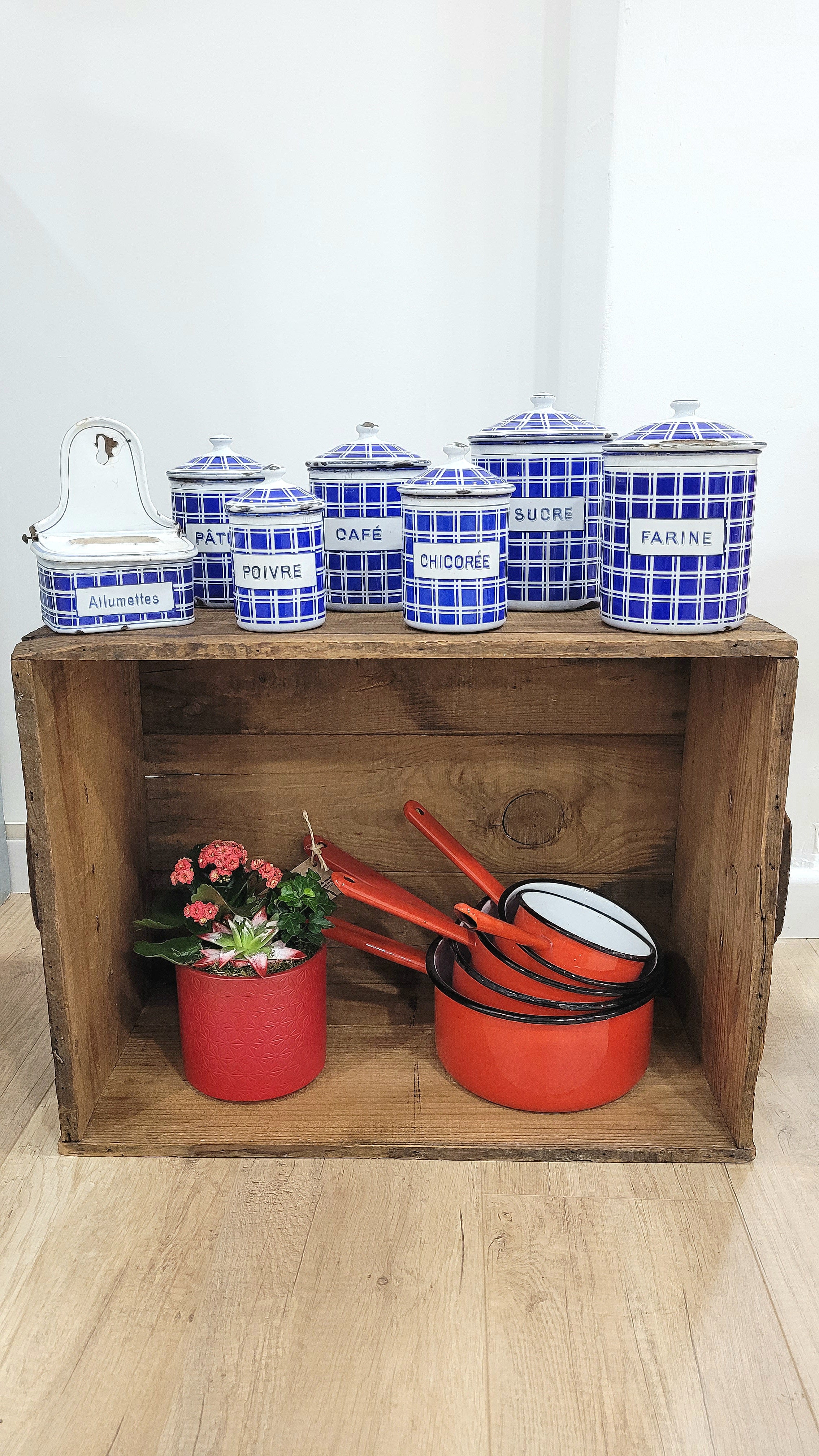 Ensemble pots émaillés