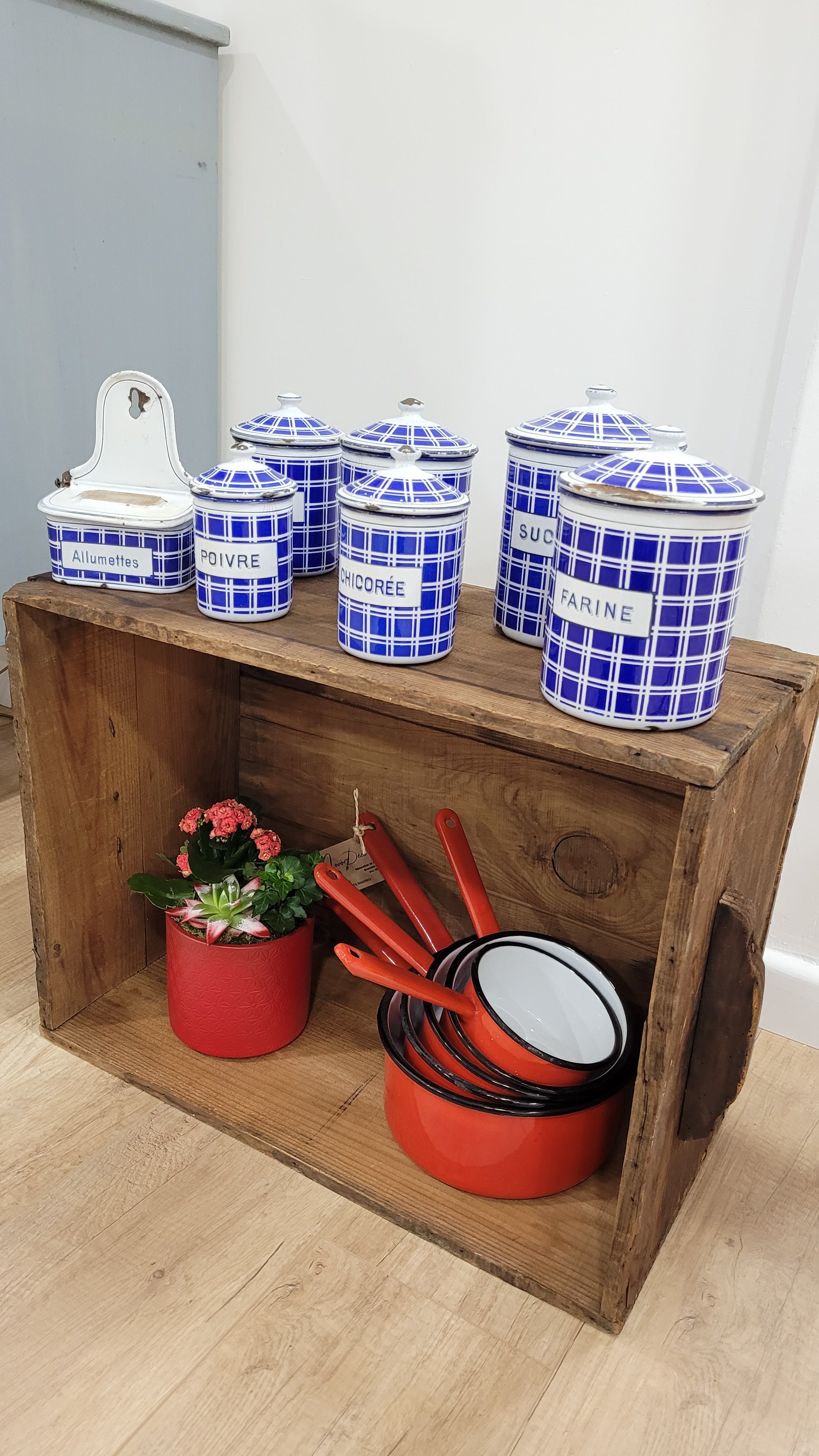 Ensemble pots émaillés