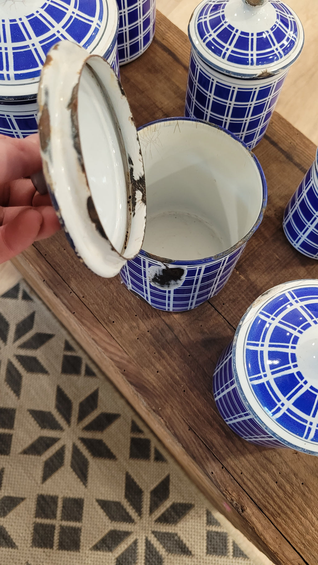 Ensemble pots émaillés