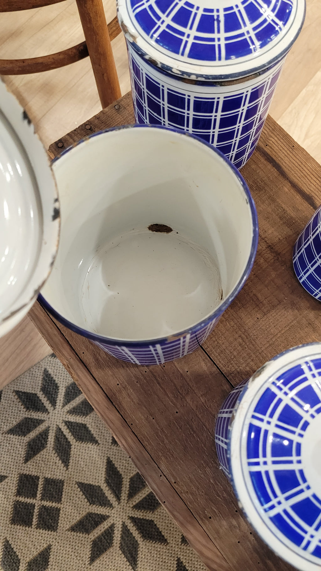 Ensemble pots émaillés