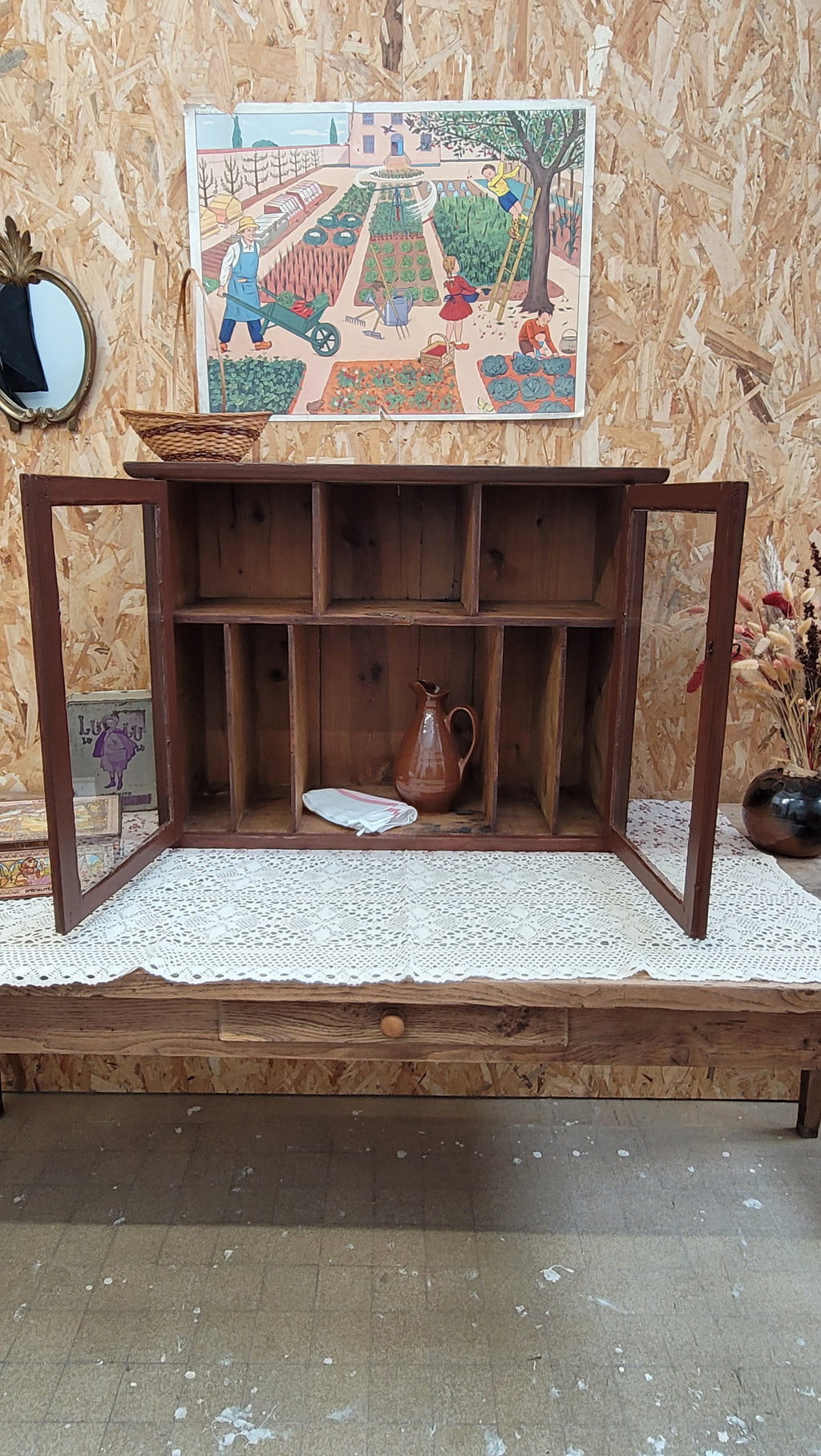 Vitrine Ancienne en Bois