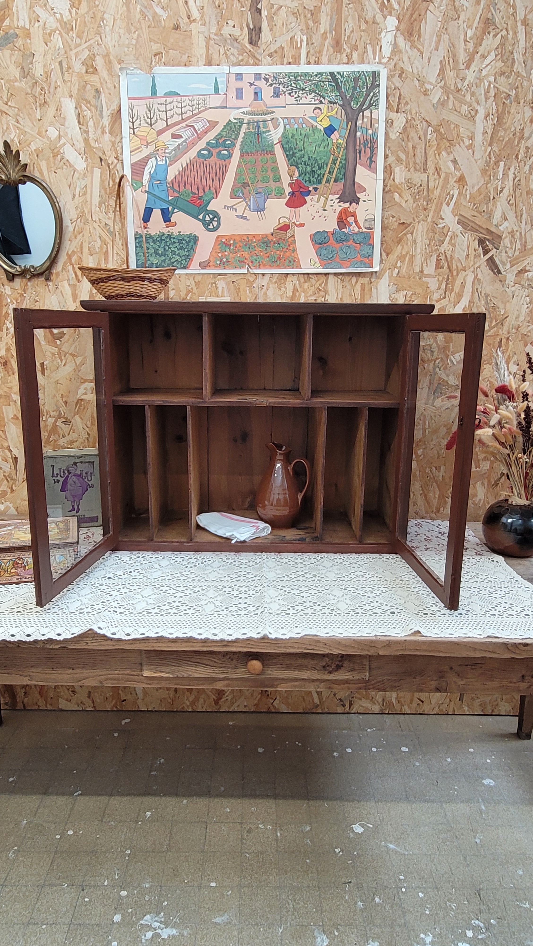 Vitrine Ancienne en Bois