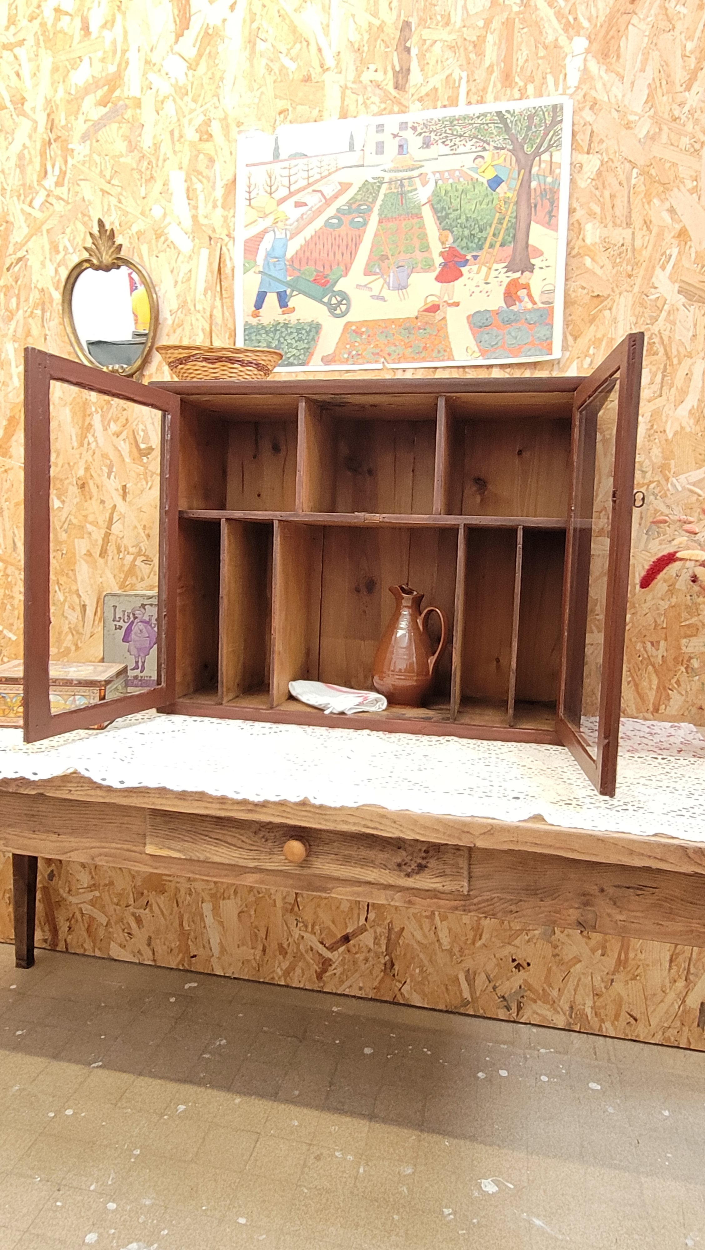 Vitrine Ancienne en Bois