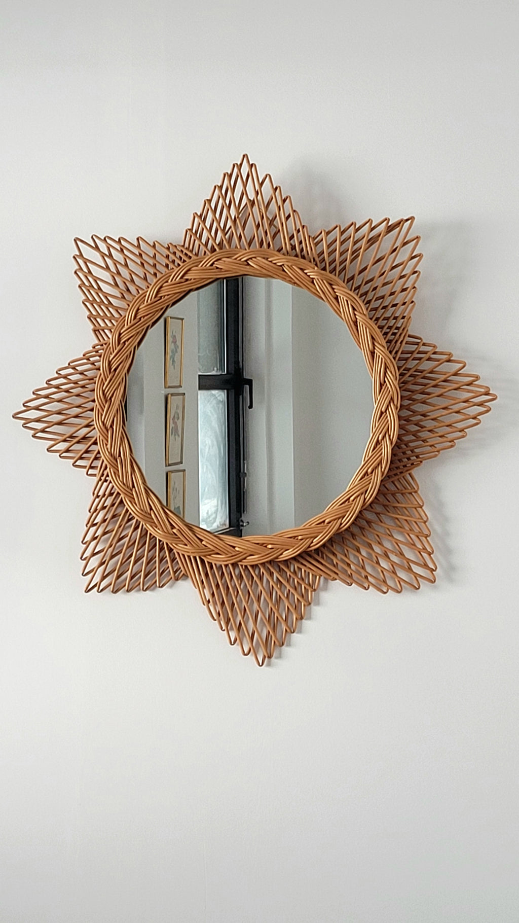 Miroir rotin soleil