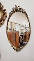 Miroir Ancien en Laiton – Style Baroque