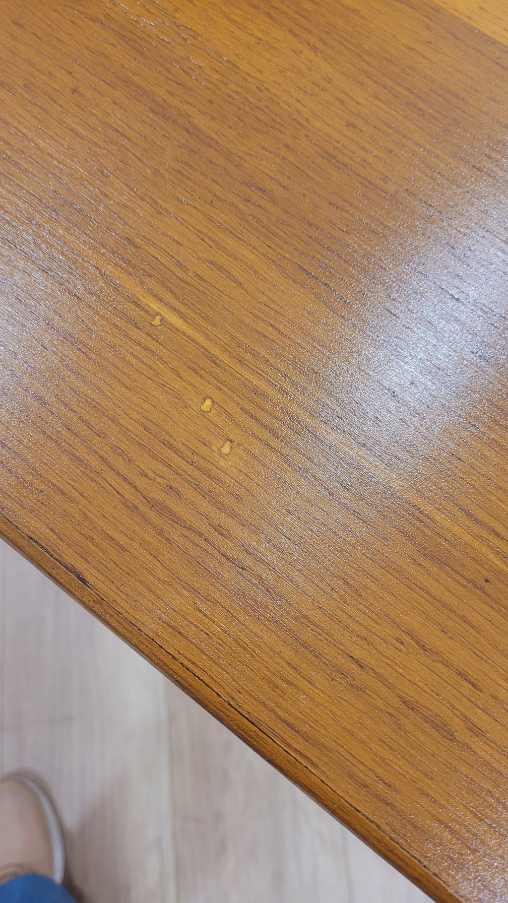 Table Scandinave Placage Chêne – Pièce Unique