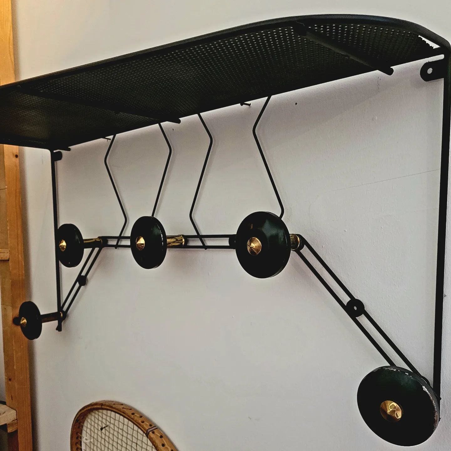 Porte manteau mural années 50