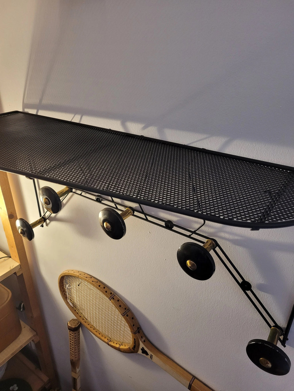 Porte manteau mural années 50